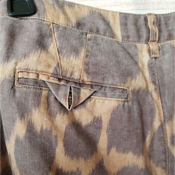 Anthro Tamarind Trouser Jogger/Lounge Giraffe Animal Print Brown Size 18W - Picture 9 of 16